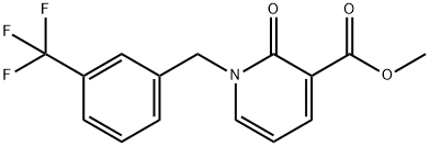 METHYL 2-OXO-1-[3-(TRIFLUOROMETHYL)BENZYL]-1,2-DIHYDRO-3-PYRIDINECARBOXYLATE Struktur