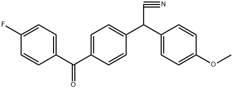 2-[4-(4-FLUOROBENZOYL)PHENYL]-2-(4-METHOXYPHENYL)ACETONITRILE Struktur