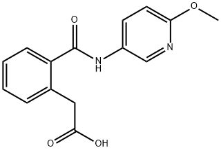 2-(2-(N-(6-METHOXY-3-PYRIDYL)CARBAMOYL)PHENYL)ACETIC ACID Struktur