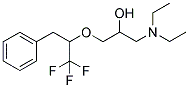 1-(1-BENZYL-2,2,2-TRIFLUOROETHOXY)-3-(DIETHYLAMINO)PROPAN-2-OL Struktur