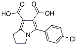 5-(4-CHLOROPHENYL)-2,3-DIHYDRO-1H-PYRROLIZINE-6,7-DICARBOXYLIC ACID Struktur