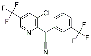 2-[3-CHLORO-5-(TRIFLUOROMETHYL)-2-PYRIDINYL]-2-[3-(TRIFLUOROMETHYL)PHENYL]ACETONITRILE Struktur