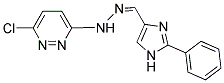 2-PHENYL-1H-IMIDAZOLE-4-CARBOXALDEHYDE 4-(6-CHLOROPYRIDAZIN-3-YL)HYDRAZONE Struktur