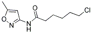 N1-(5-METHYLISOXAZOL-3-YL)-6-CHLOROHEXANAMIDE Struktur