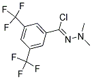 N1,N1-DIMETHYL-3,5-DI(TRIFLUOROMETHYL)BENZENE-1-CARBOHYDRAZONOYL CHLORIDE Struktur