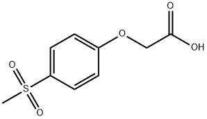 [4-(METHYLSULFONYL)PHENOXY]ACETIC ACID Struktur