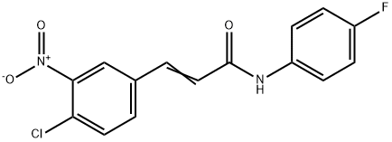 3-(4-CHLORO-3-NITROPHENYL)-N-(4-FLUOROPHENYL)ACRYLAMIDE Struktur