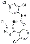 N-[3-CHLORO-5-(2-CHLOROPHENYL)ISOTHIAZOL-4-YL]-N'-(2,4-DICHLOROPHENYL)UREA Struktur