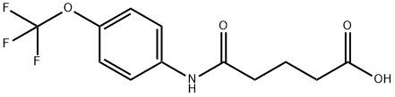 5-OXO-5-[4-(TRIFLUOROMETHOXY)ANILINO]PENTANOIC ACID Struktur