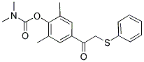 2,6-DIMETHYL-4-[2-(PHENYLSULFANYL)ACETYL]PHENYL N,N-DIMETHYLCARBAMATE Struktur