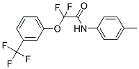 2,2-DIFLUORO-N-(4-METHYLPHENYL)-2-[3-(TRIFLUOROMETHYL)PHENOXY]ACETAMIDE Struktur