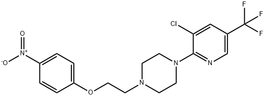 1-[3-CHLORO-5-(TRIFLUOROMETHYL)-2-PYRIDINYL]-4-[2-(4-NITROPHENOXY)ETHYL]PIPERAZINE Structure