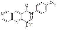 N-(4-METHOXYPHENYL)-2-(TRIFLUOROMETHYL)-1,6-NAPHTHYRIDINE-3-CARBOXAMIDE Struktur