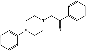 1-PHENYL-2-(4-PHENYLPIPERAZINO)-1-ETHANONE Struktur