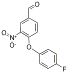 4-(4-FLUOROPHENOXY)-3-NITROBENZENECARBALDEHYDE Struktur