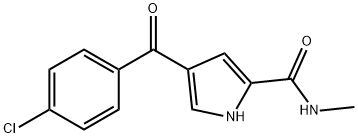 4-(4-CHLOROBENZOYL)-N-METHYL-1H-PYRROLE-2-CARBOXAMIDE Struktur