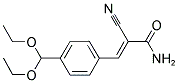 2-CYANO-3-[4-(DIETHOXYMETHYL)PHENYL]ACRYLAMIDE Struktur