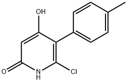 6-CHLORO-5-(4-METHYLPHENYL)-2,4-PYRIDINEDIOL Struktur