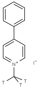 METHYL-4-PHENYLPYRIDINIUM IODIDE, 1-, [METHYL-3H] Struktur