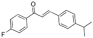 1-(4-FLUOROPHENYL)-3-(4-ISOPROPYLPHENYL)PROP-2-EN-1-ONE Struktur