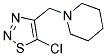 1-[(5-CHLORO-1,2,3-THIADIAZOL-4-YL)METHYL]PIPERIDINE Struktur