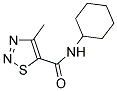 N-CYCLOHEXYL-4-METHYL-1,2,3-THIADIAZOLE-5-CARBOXAMIDE Struktur