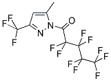 3-TRIFLUOROMETHYL-1-NONAFLUOROPENTANOYL-5-(METHYL)PYRAZOLE Struktur