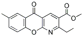 METHYL 2-ETHYL-7-METHYL-5-OXO-5H-CHROMENO[2,3-B]PYRIDINE-3-CARBOXYLATE Struktur