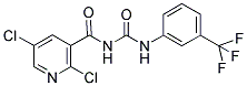 N-[(2,5-DICHLORO-3-PYRIDYL)CARBONYL]-N'-[3-(TRIFLUOROMETHYL)PHENYL]UREA Struktur