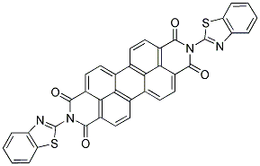 N,N'-DI(BENZTHIAZOLE-2-YL)-PERYLENTETRACARBONIC ACID, DIAMIDE Struktur