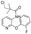 N1-[2-(2-FLUOROPHENOXY)-3-PYRIDYL]-3-CHLORO-2,2-DIMETHYLPROPANAMIDE Struktur