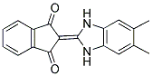 2-(5,6-DIMETHYL-3-HYDROBENZIMIDAZOL-2-YLIDENE)INDANE-1,3-DIONE Struktur