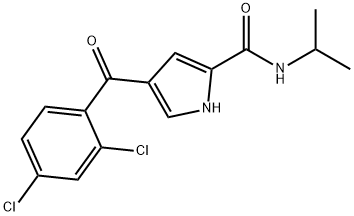 4-(2,4-DICHLOROBENZOYL)-N-ISOPROPYL-1H-PYRROLE-2-CARBOXAMIDE Struktur