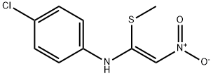 4-CHLORO-N-[1-(METHYLSULFANYL)-2-NITROVINYL]ANILINE Struktur