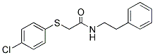 2-(4-CHLOROPHENYLTHIO)-N-(2-PHENYLETHYL)ETHANAMIDE Struktur