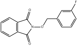 2-[(3-FLUOROBENZYL)OXY]-1H-ISOINDOLE-1,3(2H)-DIONE Struktur