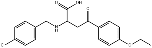 2-[(4-CHLOROBENZYL)AMINO]-4-(4-ETHOXYPHENYL)-4-OXOBUTANOIC ACID Struktur