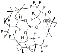 PRASEODYMIUM D-3-HEPTAFLUOROBUTYRYLCAMPHORATE Struktur