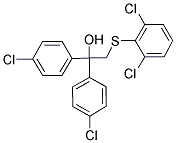 1,1-BIS(4-CHLOROPHENYL)-2-[(2,6-DICHLOROPHENYL)SULFANYL]-1-ETHANOL Struktur