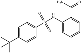 2-(((4-(TERT-BUTYL)PHENYL)SULFONYL)AMINO)BENZAMIDE Struktur