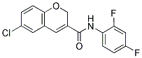 6-CHLORO-N-(2,4-DIFLUOROPHENYL)-2H-CHROMENE-3-CARBOXAMIDE Struktur