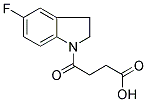 4-(5-FLUORO-2,3-DIHYDRO-1H-INDOL-1-YL)-4-OXOBUTANOIC ACID Struktur