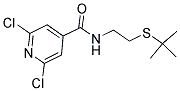 N4-[2-(TERT-BUTYLTHIO)ETHYL]-2,6-DICHLOROISONICOTINAMIDE Struktur