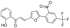 1-(2-HYDROXYPHENYL)-3-(5-[2-NITRO-4-(TRIFLUOROMETHYL)PHENYL]-2-FURYL)PROP-2-EN-1-ONE Struktur