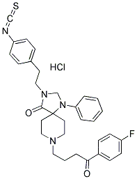 N-(P-ISOTHIOCYANATOPHENETHYL)SPIPERONE HYDROCHLORIDE Struktur