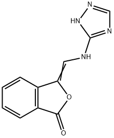 3-[(1H-1,2,4-TRIAZOL-5-YLAMINO)METHYLENE]-2-BENZOFURAN-1(3H)-ONE Struktur