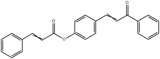 4-(3-OXO-3-PHENYL-1-PROPENYL)PHENYL 3-PHENYLACRYLATE Struktur