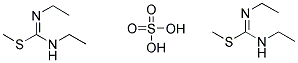 DI(ETHYL[(ETHYLAMINO)(METHYLTHIO)METHYLIDENE]AMMONIUM) SULFATE Struktur