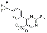 5-(METHYLSULPHONYL)-2-METHYLTHIO-4-[4-(TRIFLUOROMETHYL)PHENYL]PYRIMIDINE Struktur