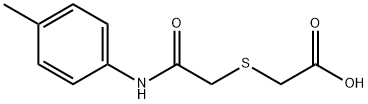 2-([2-OXO-2-(4-TOLUIDINO)ETHYL]SULFANYL)ACETIC ACID Struktur